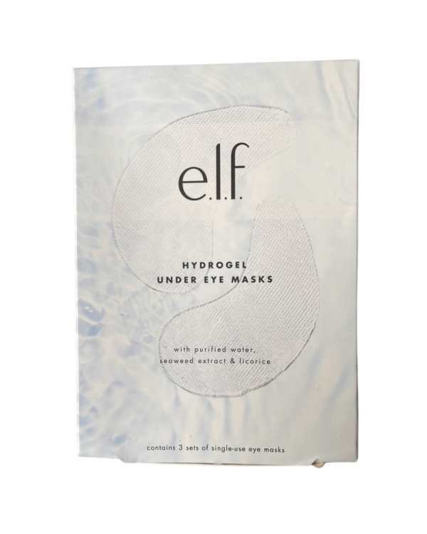 ELF Hydrogel Under Eye Masks With Purified Water Seaweed Extract & Licorice Contains 3 Sets Of Single-Use Eye Mask