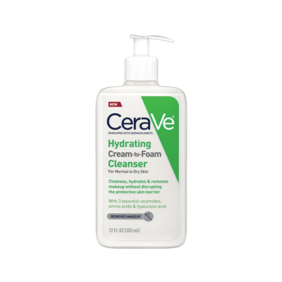 Cerave Hydrating Cream To Foam Cleanser, 12 FL Oz