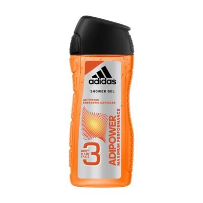 Adidas Adipower Maximum Performance, Activated Energetic Capsules Shower Gel 3 In 1 400 ml