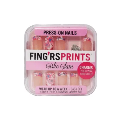 Fingrs Prints Girlie Glam press on nails 24 Nails # 110713