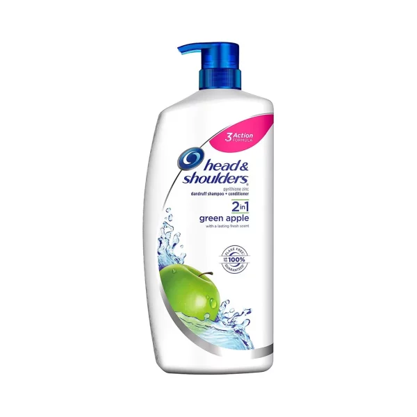 Head & Shoulders 2-in-1 Dandruff Shampoo & Conditioner Green Apple Scent 43.3 Fl Oz