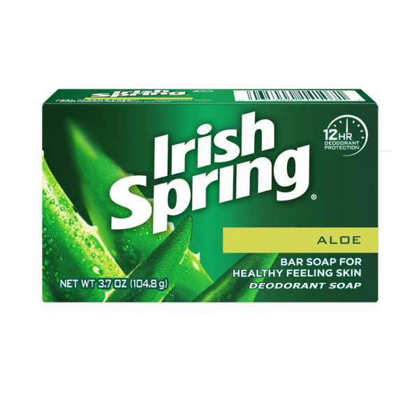 Irish Spring Aloe Deodorant Soap For Healthy Feeling Skin 3.7 Oz