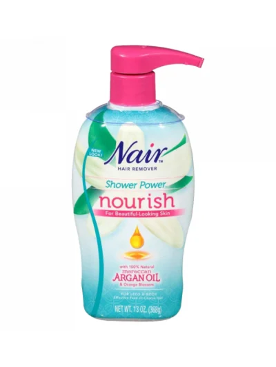 Nair Hair Remover Shower Power Nourish For Beautiful-Looking Skin For Body And Legs 13 Oz