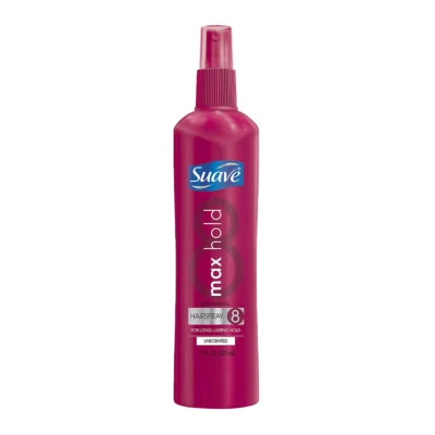 Suave Max Hold Hairspray, Unscented, 11 Oz