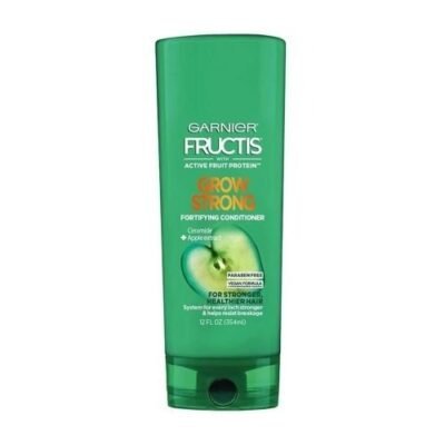 Garnier Fructis Grow Strong Fortifying Conditioner with Ceramide & Apple Extract For Stronger Healthier Hair 12 Fl Oz