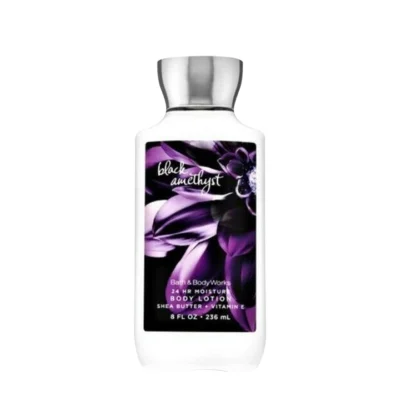 Bath And Body Works Black Amethyst 24hr Moisture Body Lotion Shea Butter + Vitamin E 8Fl Oz 236 mL