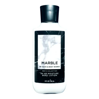 Bath And Body Works Marble 24hr Moisture Body Lotion Mens Collection 8Fl Oz 236 mL