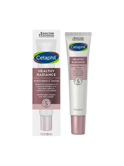 Cetaphil Healthy Radiance Antioxidant-C Serum GentleBright Complex With Niacinamide 1Fl Oz 30 mL