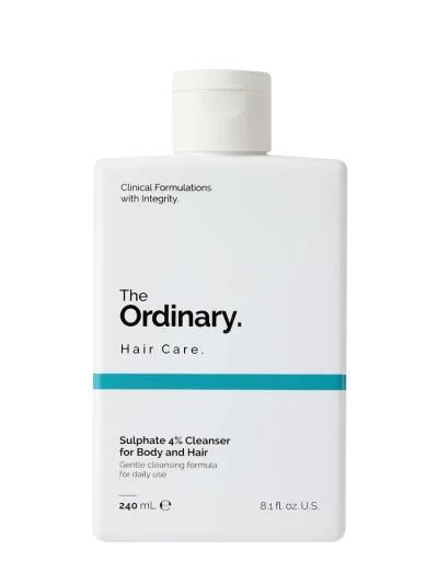 The Ordinary Hair Care Sulphate 4% Shampoo Cleanser For Body And Hair Gentle Cleansing Formula For Daily Use 8.1Fl Oz 240 mL