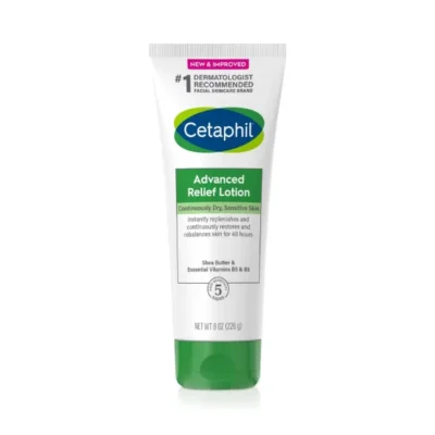 Cetaphil Advanced Relief Lotion with Shea Butter for Dry, Sensitive Skin, 8 Oz