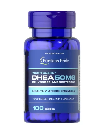 Puritans Pride Youth Guard DHEA 50Mg 100 Tablets # 5027