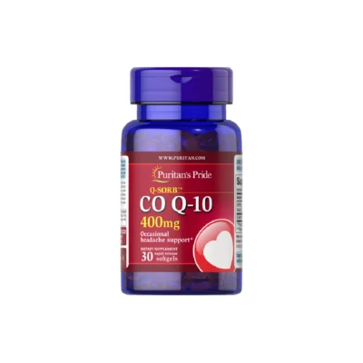 Puritans Pride Q-Sorb CoQ 10 400 mg, Dietary Supplements, 30 Softgels