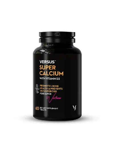 Versus Super Calcium With Vitamin D3 Promotes Bone Health & Prevents Osteoporosis For Super Women 60 Tablets