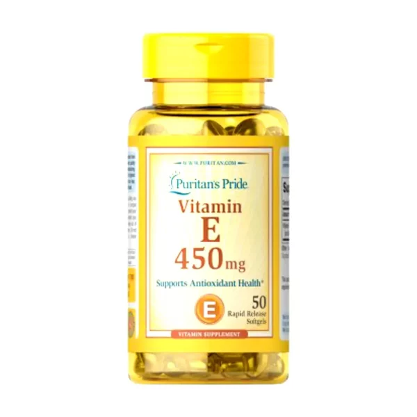 Puritans Pride Vitamin E 450mg, Supports Antioxidant Healh 50 Softgels # 1780