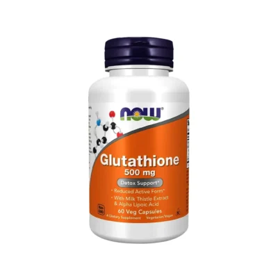 NOW Foods Glutathione 500 mg 60 Veg Capsules