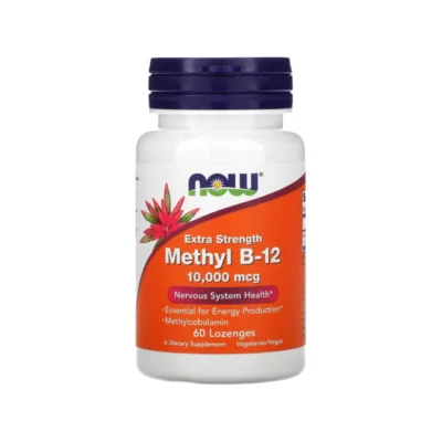 NOW Foods Extra Strength Methyl Vitamin B-12 10000mcg 60 Lozenges