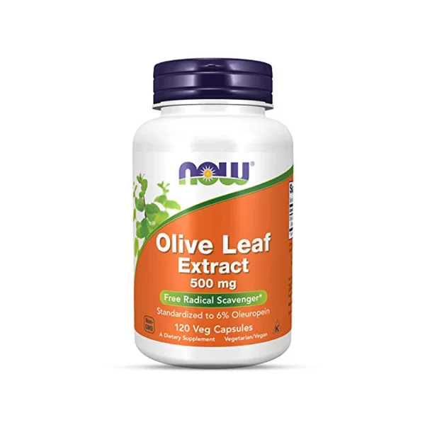 NOW Foods Olive Leaf Extract 500 mg 120 Veg Capsules