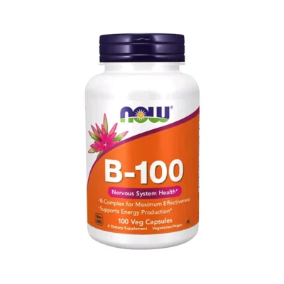 NOW Foods Vitamin B-100 Nervous System Health, 100 Veg Capsule