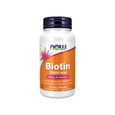 NOW Foods Biotin 5000mcg 60 Capsules