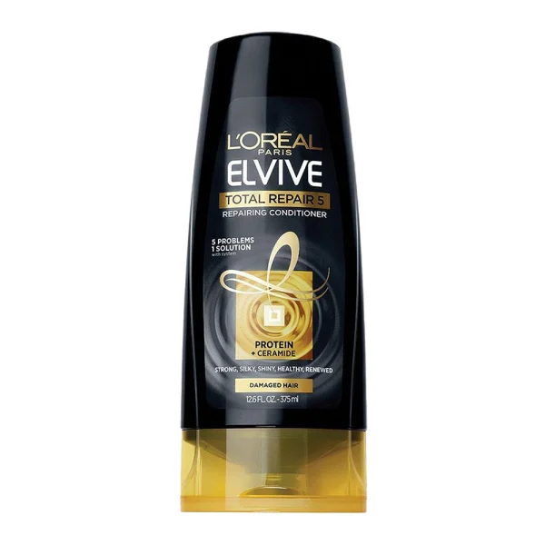 Loreal Paris Elvive Total Repair 5 Repairing Conditioner Protein + Ceramide For Damaged Hair 12.6 fl oz