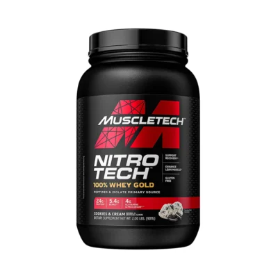 Muscle tech Nitro Tech 100% Whey Gold Ultra-Pure Whey Formula Cookies & Cream 2 LB 970G