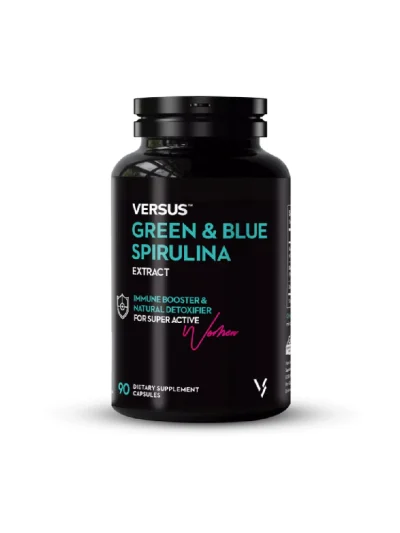 Versus Green & Blue Spirulina Immune Booster & Natural Detoxifier 90 Capsules