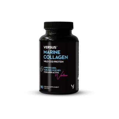 Versus Marine Collagen Wild Cod Protein Improves Skin Hair Nails and Bones 90 Caplets