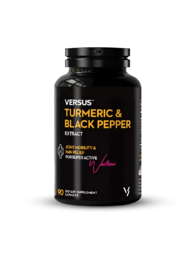 Versus Turmeric & Black Pepper Extract For Joint Mobility And Pain Relief, 90 Capsules