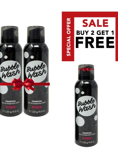 Victorias Secret Pink Bubble Wash Charcoal Gel-To-Foam Body Wash 4.6 Oz Buy 2 Get 1 Free