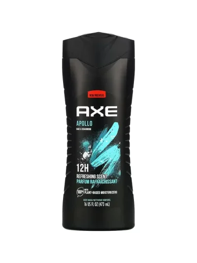 Axe, Apollo Body Wash, Sage & Cedarwood 12H Refreshing Scent, 16 Fl oz