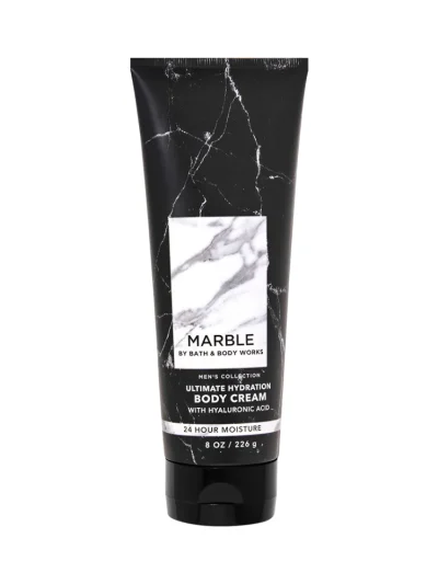 Bath & Body Works Mens Collection Marble Ultimate Hydration Body Cream (226 grams)