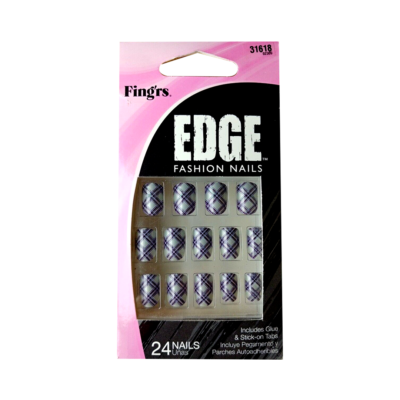 Fingrs Edge Fashion Nails, 24 Nails #31618