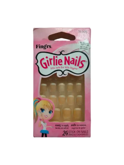 Fingrs Girlie Nails, Little Nails for Little Fingers 24 Count #31005