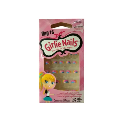 Fingrs Girlie Nails, Little Nails for Little Fingers 24 Count #31063