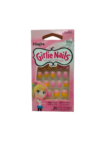 Fingrs Girlie Nails, Little Nails for Little Fingers 24 Count #32829