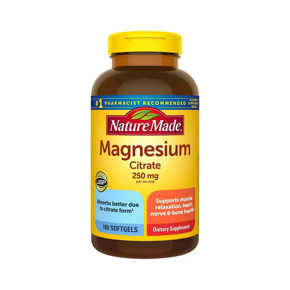 Nature Made Magnesium Citrate 250 mg 180 Count