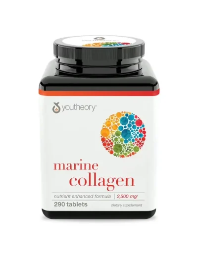 Youtheory Marine Collagen 2500mg, 290 Tablets